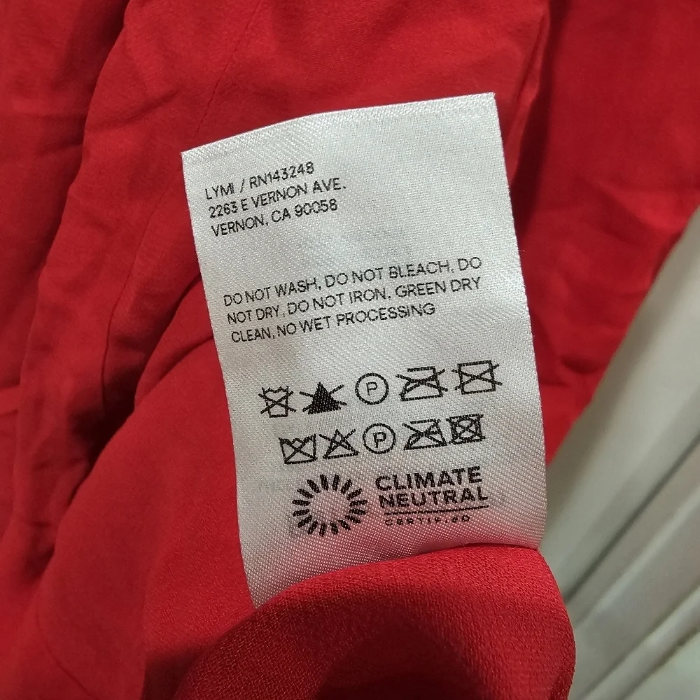 Reformation Twilight Dress Cherry Red - Picture 8 of 8